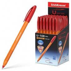 Ручка шариковая ErichKrause U-108 Orange Stick 1.0 Ultra Glide Technology красная, 1 шт (kastd) в магазинах Ашан