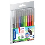 Фломастеры Berlingo Жил-был кот смываемые, 10 цветов (kastd) Фломастеры Berlingo Жил-был кот смываемые, 10 цветов (kastd)