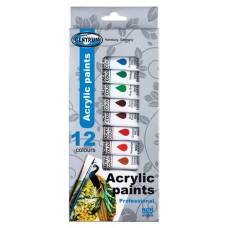 Краски акриловые художественные Centrum, 12 цветов (kastd) в магазинах Ашан