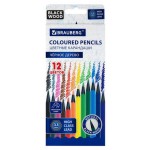 Карандаши цветные BRAUBERG, 12 цветов (kastd)