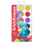 Краски акварельные ErichKrause Jolly Friends, 18 цветов (kastd)