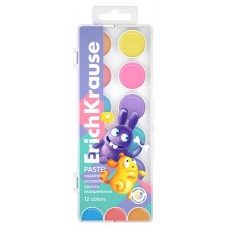 Краски акварельные ErichKrause Jolly Friends Pastel, 12 цветов (kastd) в магазинах Ашан