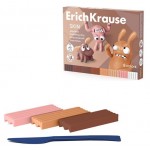 Пластилин классический ErichKrause Jolly Friends Skin, 8 цветов (kastd)