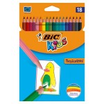 Карандаши цветные BIC Kids Tropicolors, 18 цветов (kastd)