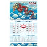 Календарь квартальный Хатбер Год дракона на 1 гребне 2024, 290х470 мм (kastd)