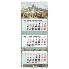 Календарь настенный квартальный Старая Москва на подложке на 2024 г, 340х840 мм. (kastd) в магазинах Ашан