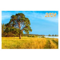 Календарь настенный квартальный Родной край на трех гребнях на 2024 г, 310х680 мм (kastd) в магазинах Ашан