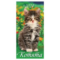 Календарь настенный перекидной Котята на гребне на 2024 г, 165х335 мм (kastd) в магазинах Ашан