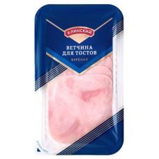 Ветчина вареная Клинский для тостов, нарезка, 120 г (kastd) в магазинах Ашан