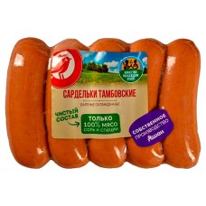 Сардельки АШАН Красная птица Тамбовские, 400 г (kastd) в магазинах Ашан