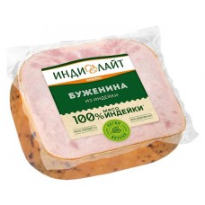 Буженина из индейки Индилайт варено-запеченая охлажденная, 350 г (kastd) в магазинах Ашан