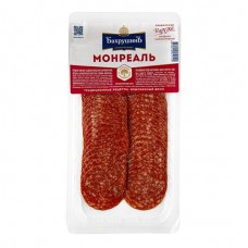 Колбаса сырокопченая БахрушинЪ Монреаль салями нарезка, 100 г (kastd) в магазинах Ашан