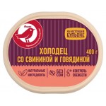 Холодец АШАН Красная птица из свинины и говядины, 400 г (kastd)