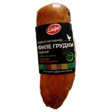 Филе грудки куриной САФА варено-копченое, вес (kastd) в магазинах Ашан