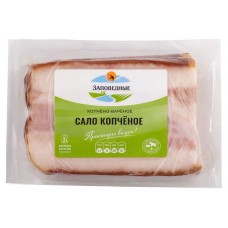 Сало варено-копченое Заповедные продукты Копченое, 250 г (kastd) в магазинах Ашан