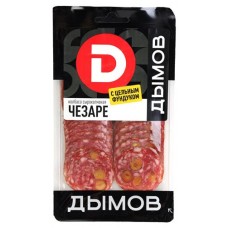 Колбаса Дымов сырокопчёная Чезаре нарезка, 90 г (kastd) в магазинах Ашан