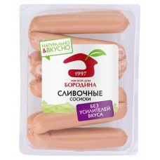 Сосиски Мясной Дом Бородина Сливочные, вес (kastd) в магазинах Ашан