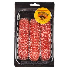 Колбаса сырокопченая Малаховский мясокомбинат Салями Нежная нарезка, 100 г (kastd) в магазинах Ашан