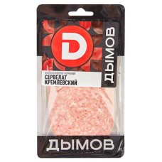 Колбаса варено-копченый Дымов Сервелат Кремлевский нарезка, 110 г (kastd) в магазинах Ашан