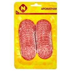 Колбаса сырокопченая Останкино Ароматная нарезка, 100 г (kastd) в магазинах Ашан