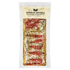 Шпек сыровяленый Сербская Зимница с пряностями нарезка, 100 г (kastd) в магазинах Ашан