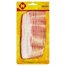 Бекон варено-копченый Останкино По-испански нарезка, 150 г (kastd) в магазинах Ашан