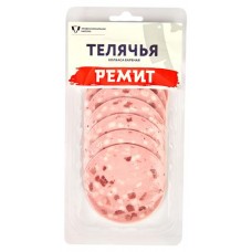 Колбаса вареная Ремит Телячья ГОСТ нарезка, 150 г (kastd) в магазинах Ашан