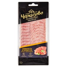 Колбаса сырокопченая Черкизово Premium сервелетти и прошутто, 85 г (kastd) в магазинах Ашан