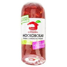 Колбаса варено-копченая Мясной Дом Бородина Московская, 320 г (kastd) в магазинах Ашан