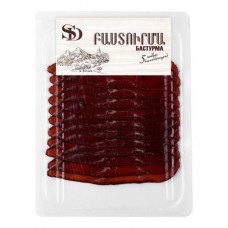 Деликатес мясной Сытный Дом Бастурма из говядины, сыровяленый продукт нарезка, 70 г (kastd) в магазинах Ашан