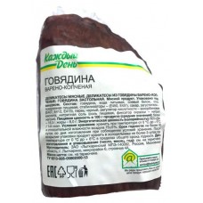 Говядина варено-копченая Каждый день 0,8-1 кг, 1 упаковка ~1 кг (kastd) в магазинах Ашан
