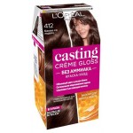 Краска-уход для волос L'Oreal Paris Casting Creme Gloss Какао со льдом тон 412, 180 мл (kastd)