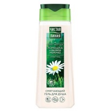 Гель для душа Чистая Линия Смягчающий ромашка и овсяное молочко, 250 мл (kastd) в магазинах Ашан