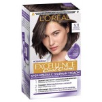 Крем-краска для волос LOréal Paris Excellence Cool Crème Ультрапепельный светло-каштановый тон 5.11, 192 мл (kastd)