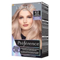 Краска для волос L'Oréal Paris Préférence Cool Blondes Аляска оттенок 8.12, 174 мл (kastd) в магазинах Ашан