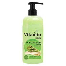 Гель для душа Vitamin Family 5 трав смягчающий, 650 мл (kastd) в магазинах Ашан