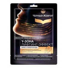 Маска для лица и шеи Черный Жемчуг Mezocare лифтинг-эффект тканевая, 1 шт (kastd) в магазинах Ашан