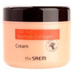 Крем для лица The Saem Care Plus Baobab Collagen Cream коллагеновый баобаб, 100 мл (kastd)