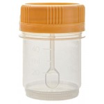 Контейнер для биоматериалов одноразовый стерильный с крышкой 60 мл, 1 шт (kastd)