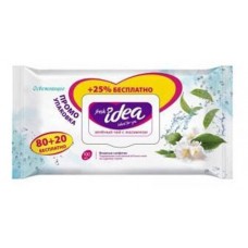Влажные салфетки Fresh idea зеленый чай с жасмином, 100 шт (kastd) в магазинах Ашан