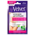Крем-саше для депиляции Velvet для чувствительной кожи зоны бикини и подмышек, 25 мл (kastd)