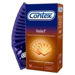 Презервативы Contex® Relief 6 с ребрами и 6 с точками, 12 шт (kastd)