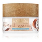 Крем для лица Eveline Rich Coconut для сухой и чувствительной кожи, 50 мл (kastd)