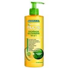 Несмываемый крем для волос Garnier Fructis Тройное восстановление 10в1, 400 мл (kastd) в магазинах Ашан
