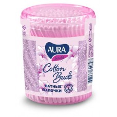 Ватные палочки Aura Beauty стакан, 100 шт (kastd) в магазинах Ашан