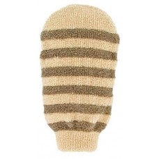 Мочалка массажная Foerster's полосатая из органического хлопка и льна, 1 шт (kastd) в магазинах Ашан