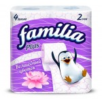 Туалетная бумага Familia Plus Волшебный цветок 2 слоя, 4 рулона (kastd) Туалетная бумага Familia Plus Волшебный цветок 2 слоя, 4 рулона (kastd)