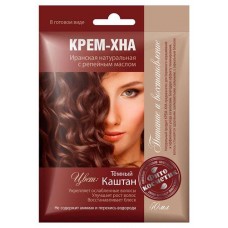 Крем-хна Фитокосметик темный каштан с репейным маслом, 50 мл (kastd) в магазинах Ашан