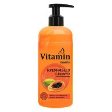 Крем-мыло Vitamin Family 5 фруктов, 650 мл (kastd) в магазинах Ашан