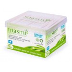 Ватные палочки Masmi Natural Cotton из органического хлопка, 200 шт (kastd)